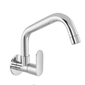 SINK COCK WITH EXTENDED SWINGING SPOUT