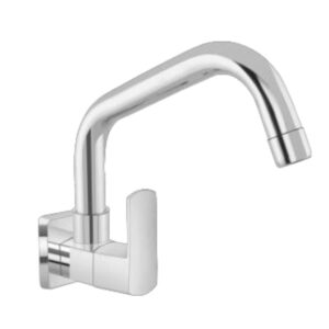 SINK COCK WITH EXTENDED SWINGING SPOUT